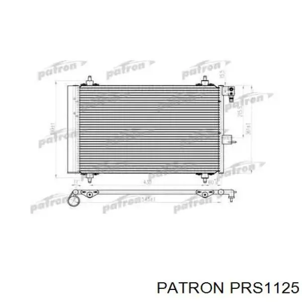 PRS1125 Patron радиатор кондиционера