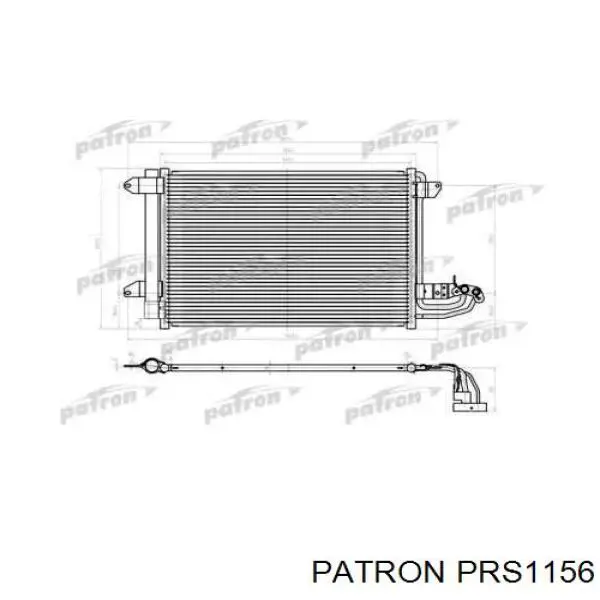 Радиатор кондиционера 1K0820411AK Market (OEM)