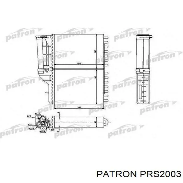 Радиатор печки 0030150002 Depo/Loro/Abakus