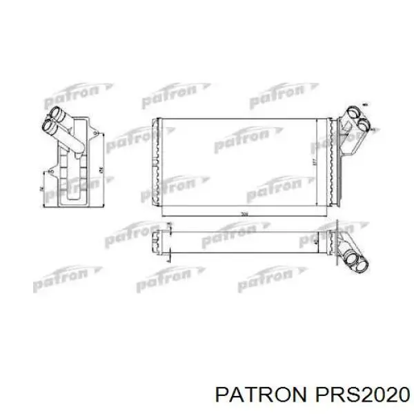 Радиатор печки PRS2020 Patron