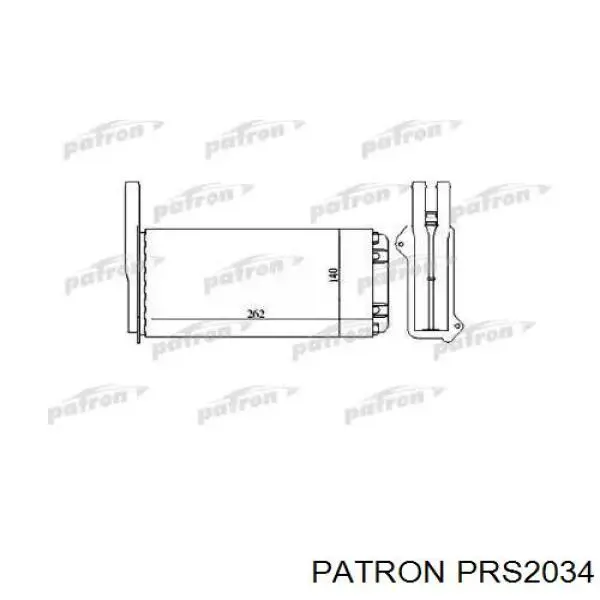 Радиатор печки PRS2034 Patron