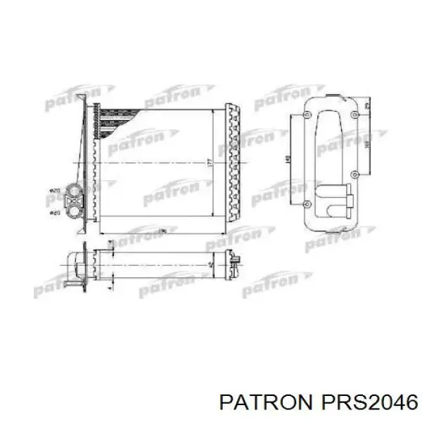 PRS2046 Patron радиатор печки