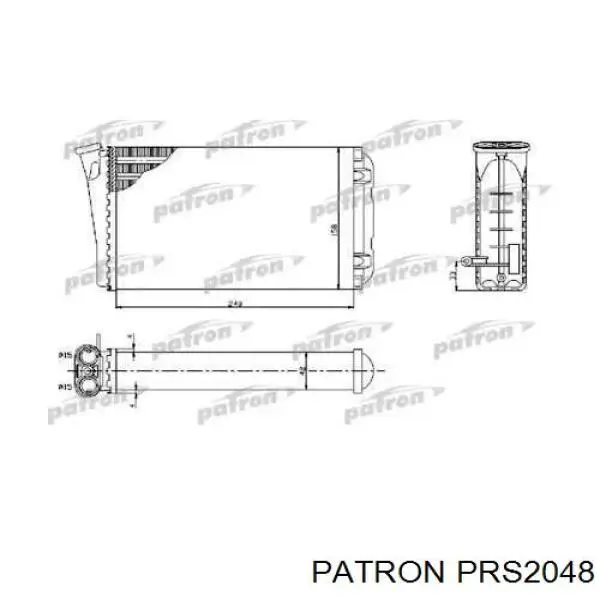 PRS2048 Patron радиатор печки