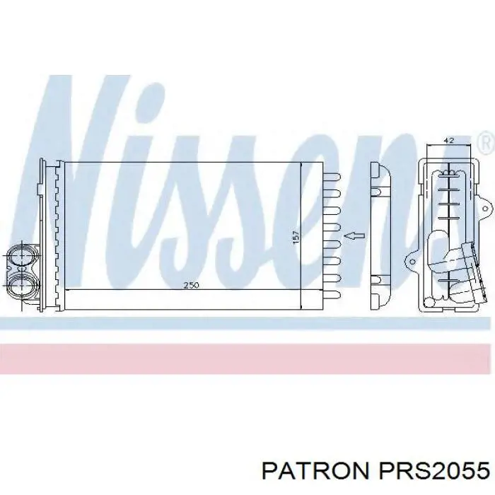 Радиатор печки PRS2055 Patron