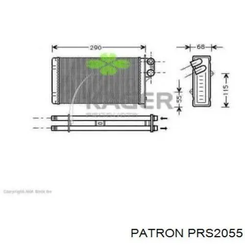 Радиатор печки 0380150003 Depo/Loro/Abakus