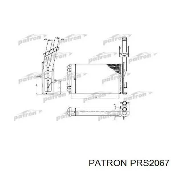 PRS2067 Patron радиатор печки