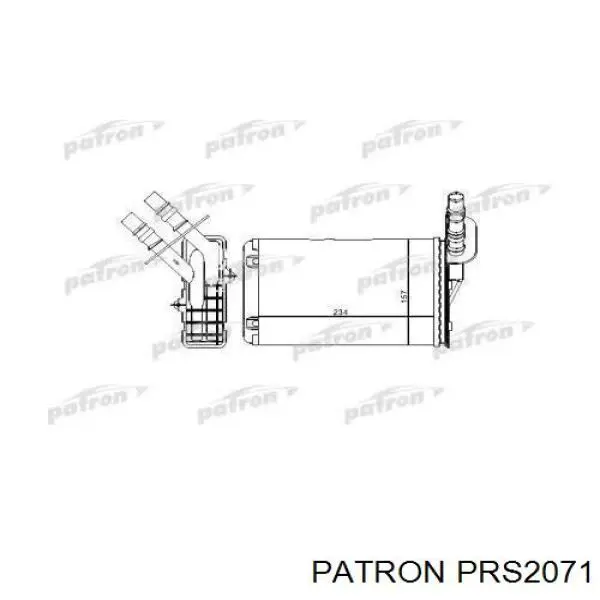 Радиатор печки 296228 Glyser