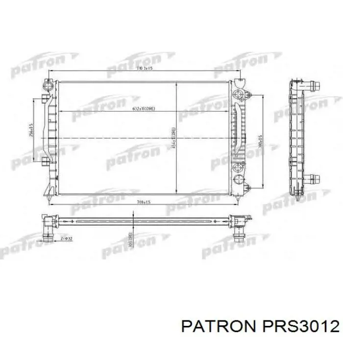 Радиатор PRS3012 Patron