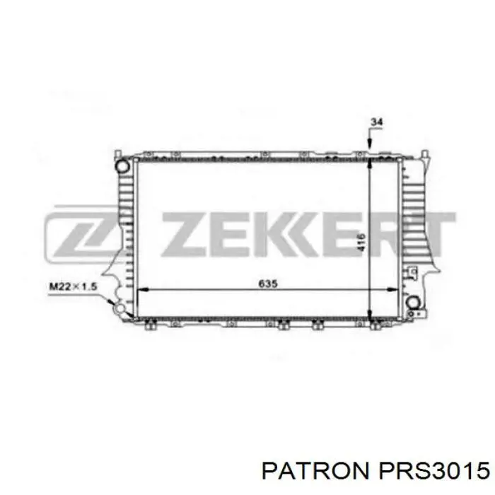 Радиатор 4A0121251K China