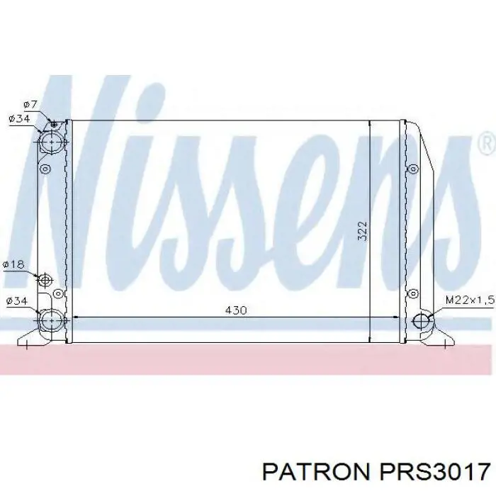 Радиатор PRS3017 Patron