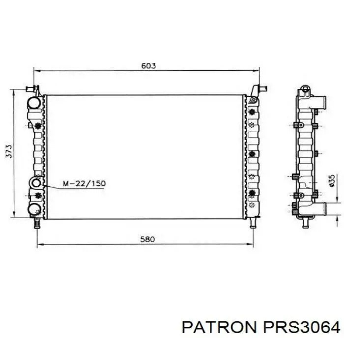 Радиатор PRS3064 Patron