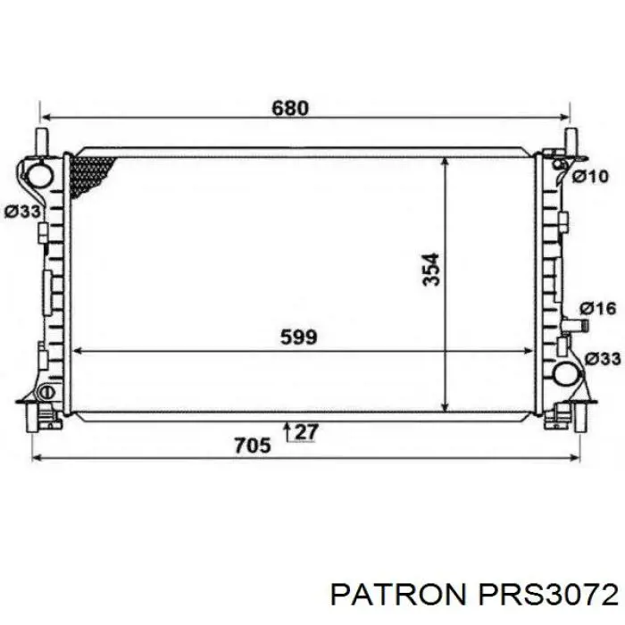 Радиатор 1061188 Ford