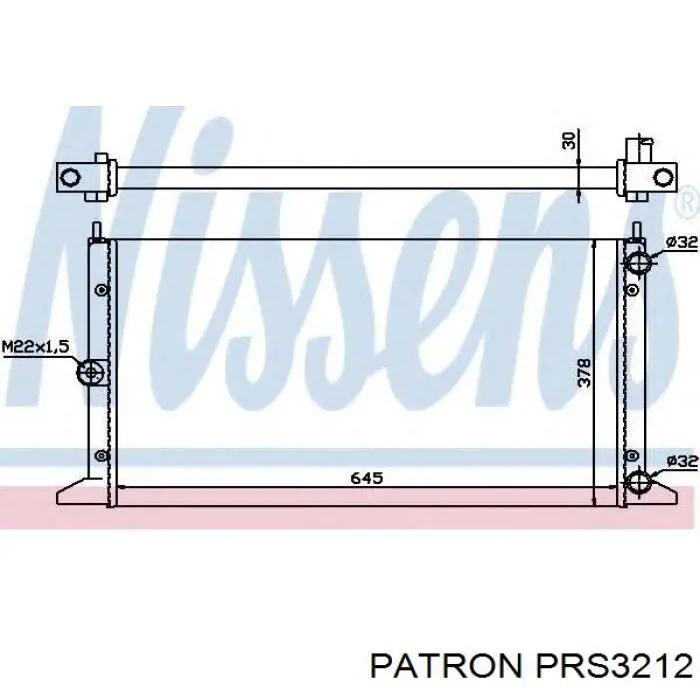 PRS3212 Patron радиатор