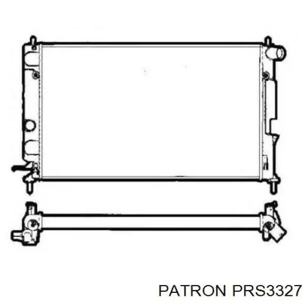 Радиатор охлаждения двигателя Patron PRS3327 цена, от 51.59 USD