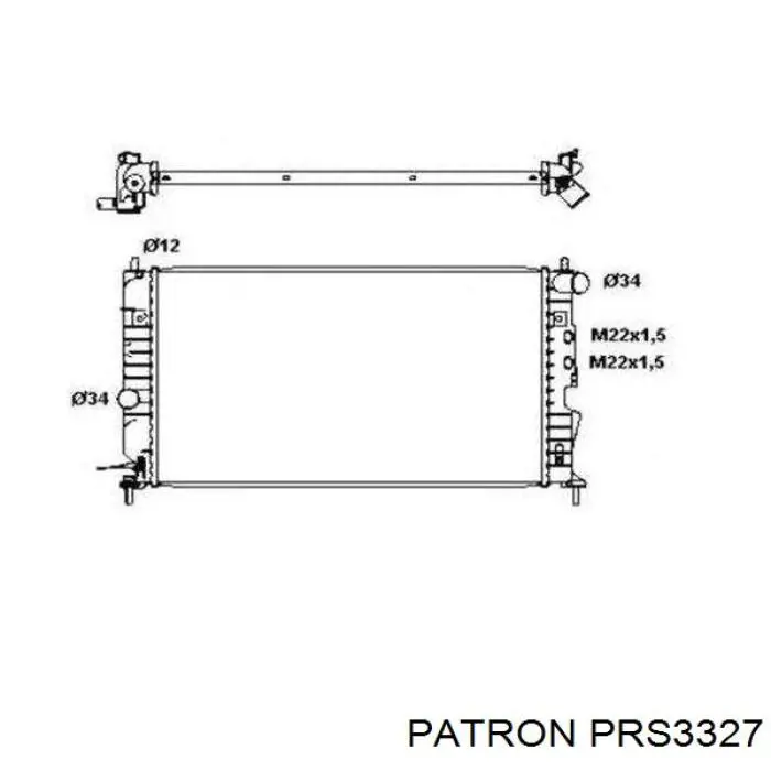 Радиатор PRS3327 Patron
