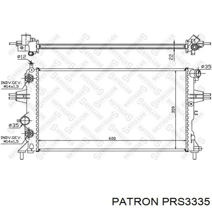 550808A2 Polcar Радиатор основной