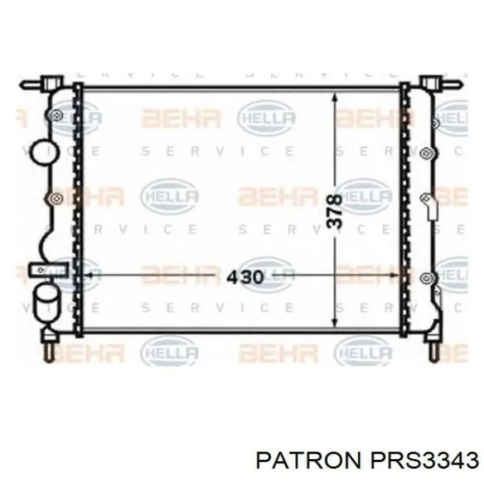 PRS3343 Patron радиатор