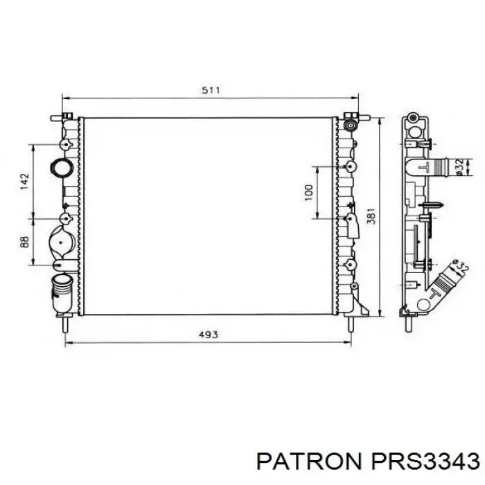 8200125767 Renault (RVI) Радиатор основной