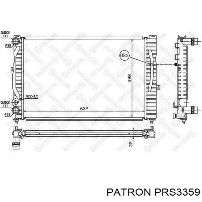PRS3359 Patron радиатор