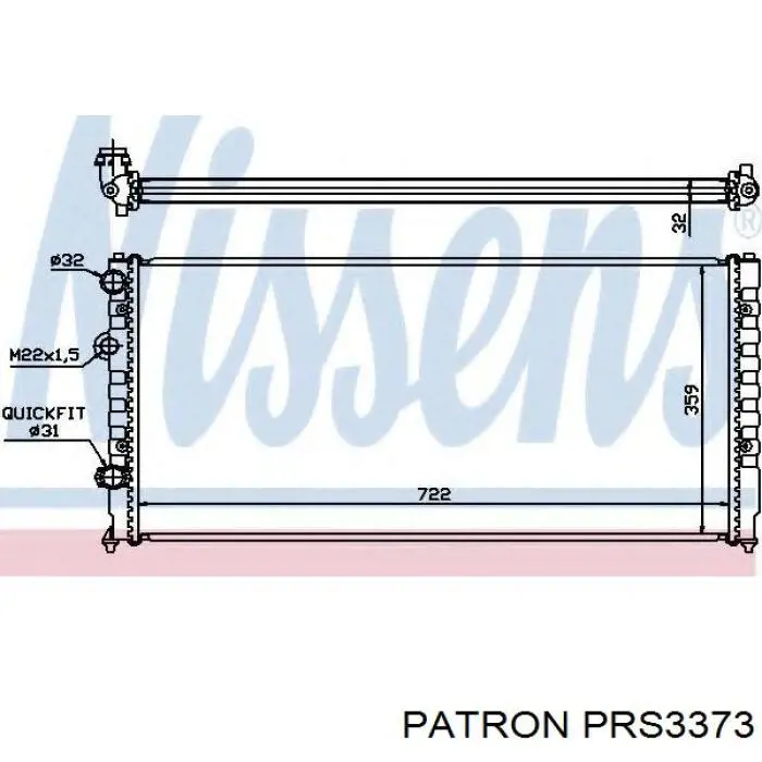 Радиатор PRS3373 Patron