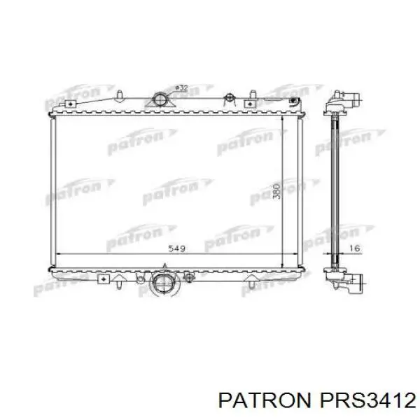 Радиатор PRS3412 Patron