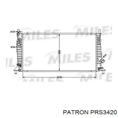 PRS3420 Patron Радиатор основной