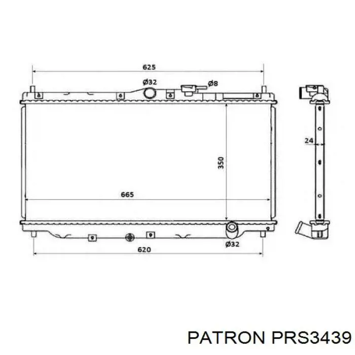 PRS3439 Patron радиатор