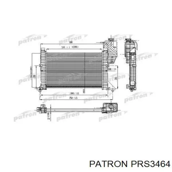 PRS3464 Patron радиатор