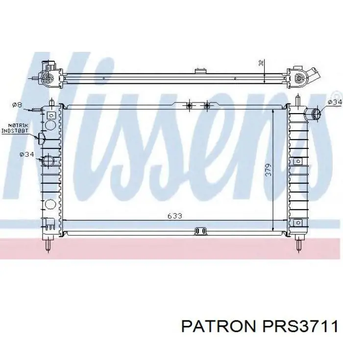 Радиатор PRS3711 Patron