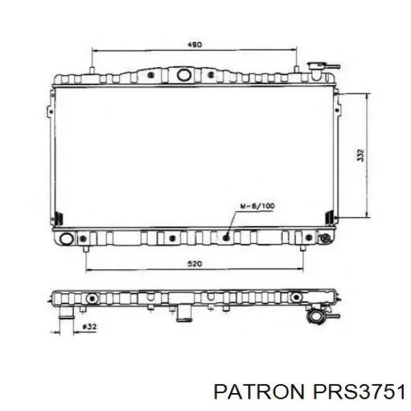 PRS3751 Patron радиатор