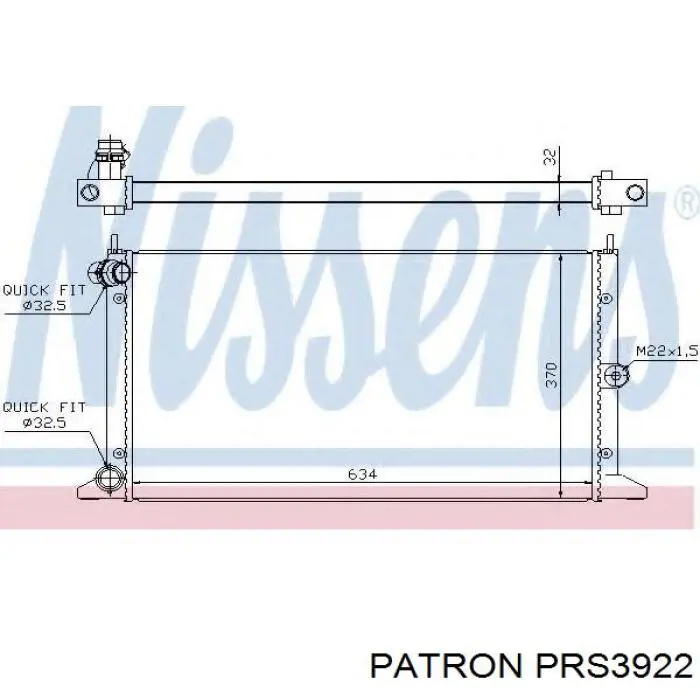 PRS3922 Patron радиатор