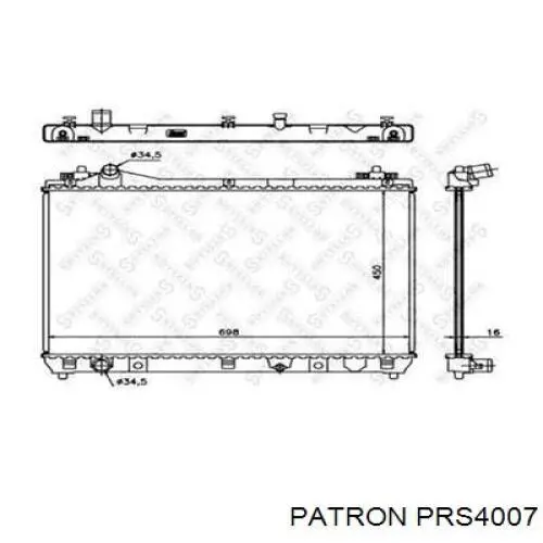 Радиатор PRS4007 Patron