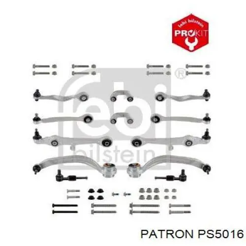 Комплект рычагов передней подвески Patron PS5016 цена, от 186.17 USD