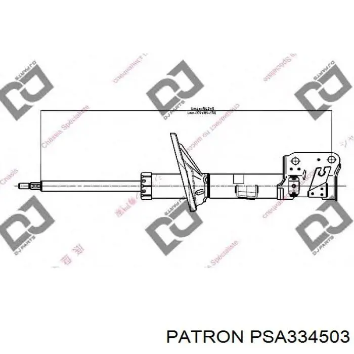 Амортизатор передний левый S546512E500 Hyundai/Kia