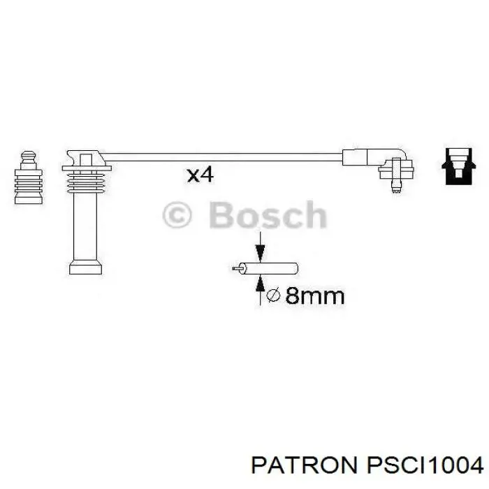 Провода зажигания Patron PSCI1004 цена, от 16.88 USD