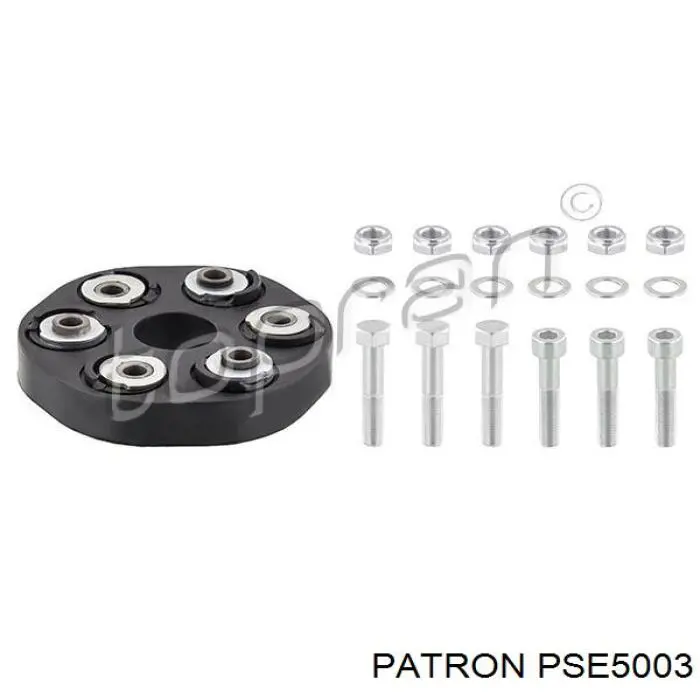 PSE5003 Patron Муфта кардана эластичная, передняя