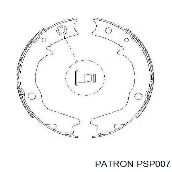 Задние барабанные колодки PSP007 Patron