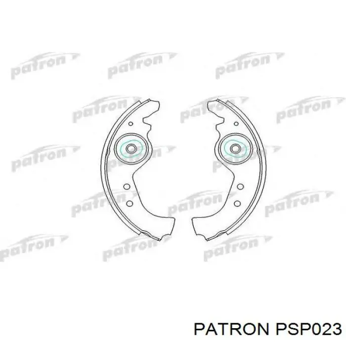 Купить PSP023 Patron Колодки ручника/стояночного тормоза