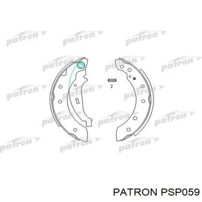 Задние барабанные колодки PSP059 Patron