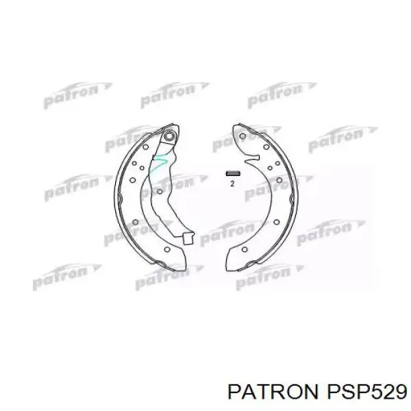 Задние барабанные колодки PSP529 Patron