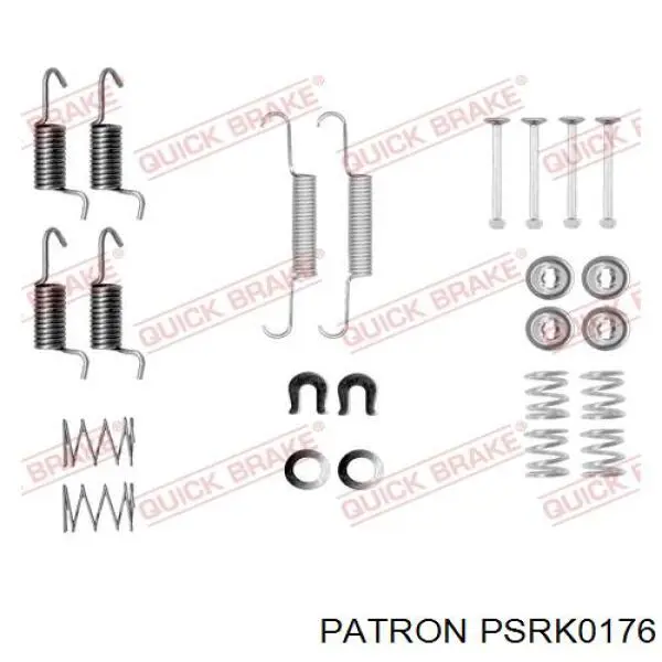  Монтажный комплект задних барабанных колодок Citroen C-Crosser 