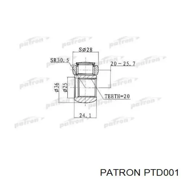 Крестовина гранаты Patron PTD001 цена, от 10.55 USD