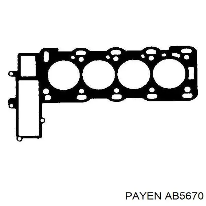 Прокладка ГБЦ AB5670 Payen