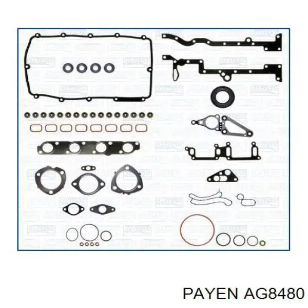 AG8480 Payen прокладка головки блока цилиндров (гбц правая)