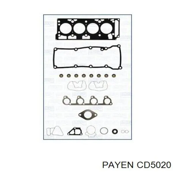 CD5020 Payen комплект прокладок двигателя верхний