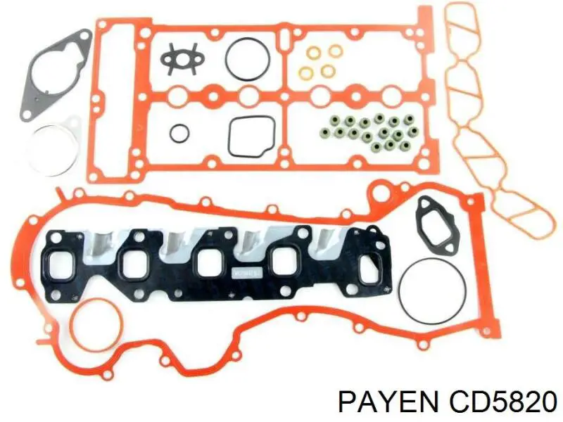 CD5820 Payen комплект прокладок двигателя верхний