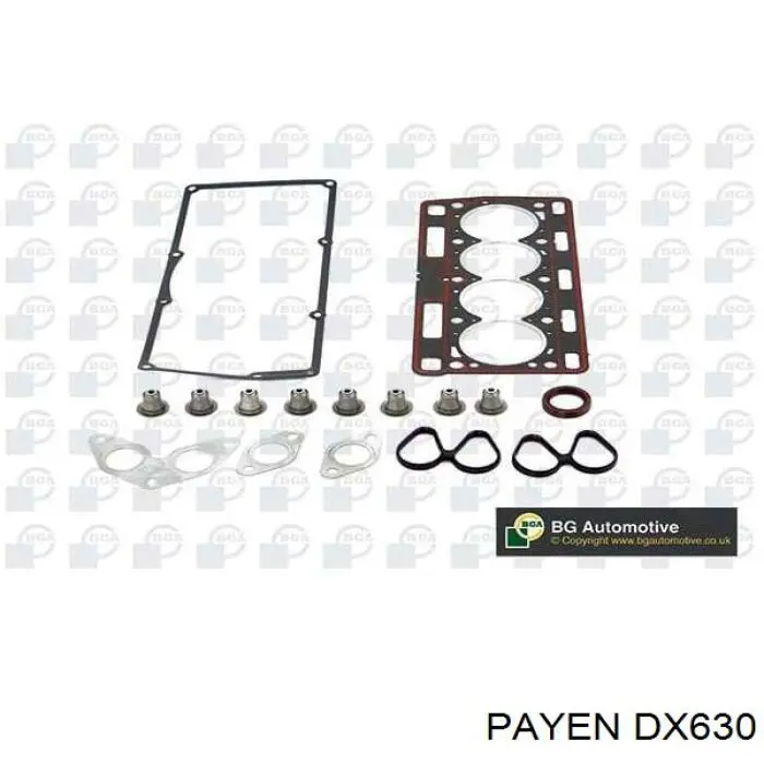 DX630 Payen комплект прокладок двигателя верхний