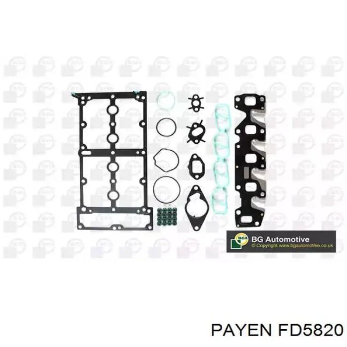 Juego de juntas de motor, completo FD5820 Payen