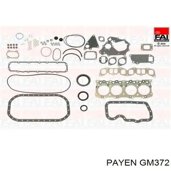 GM372 Payen комплект прокладок двигателя полный