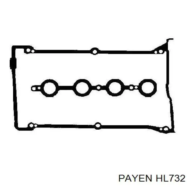 hl732 Payen прокладка клапанной крышки двигателя, комплект